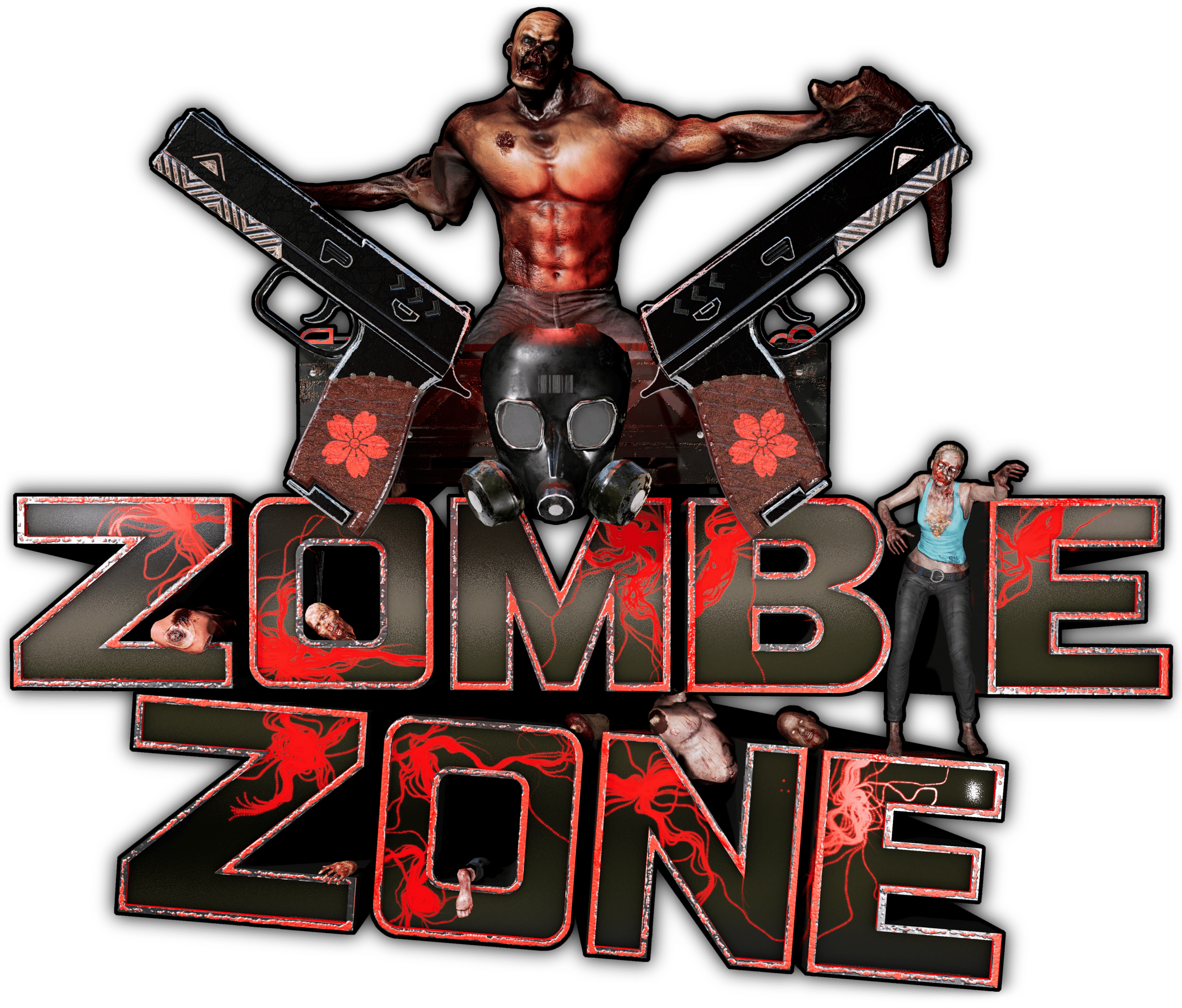 logotipo de la zona zombie